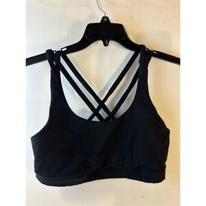 Lululemon black racer back bra large?